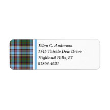 Anderson Clan Lichtblauw Schots Tartan