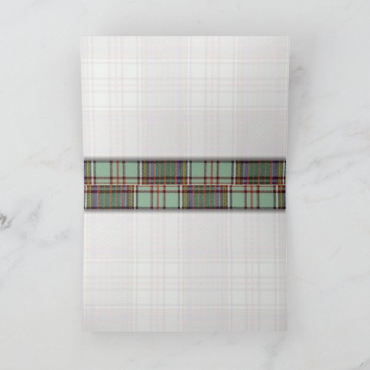 Anderson clan Plaid Schotse tartan Bedankkaart (Binnen)