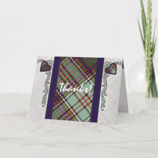 Anderson clan Plaid Schotse tartan Bedankkaart