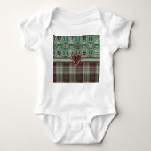 Anderson clan Pset Scottish tartan Romper (Voorkant)