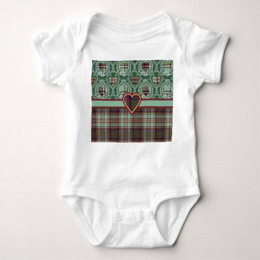 Anderson clan Pset Scottish tartan Romper (Voorkant)
