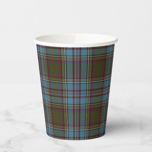 Anderson Clan Scottish Pset Pattern Cups Papieren Bekers (Links)