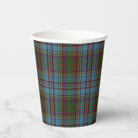 Anderson Clan Scottish Pset Pattern Cups Papieren Bekers (Rechts)