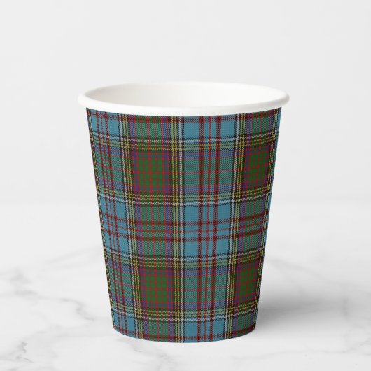 Anderson Clan Scottish Pset Pattern Cups Papieren Bekers (Voorkant)