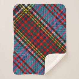 Anderson Clan Tartan (diagonaal) Sherpa Deken