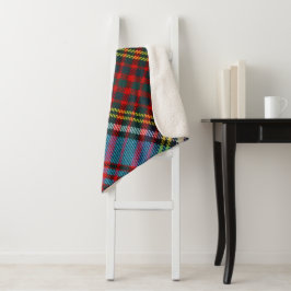 Anderson Clan Tartan (diagonaal) Sherpa Deken