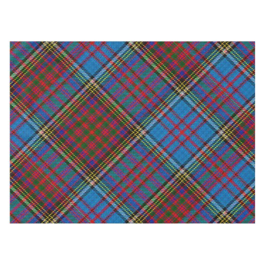 Anderson Clan Tartan (diagonaal) Tafelkleed (Voorkant (Horizontaal))
