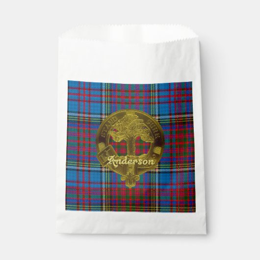 Anderson Clan Tartan Favor Tassen Bedankzakje (Voorkant)