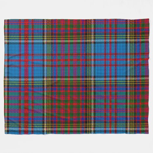 Anderson Clan Tartan Fleece Blanket (Voorkant (Horizontaal))