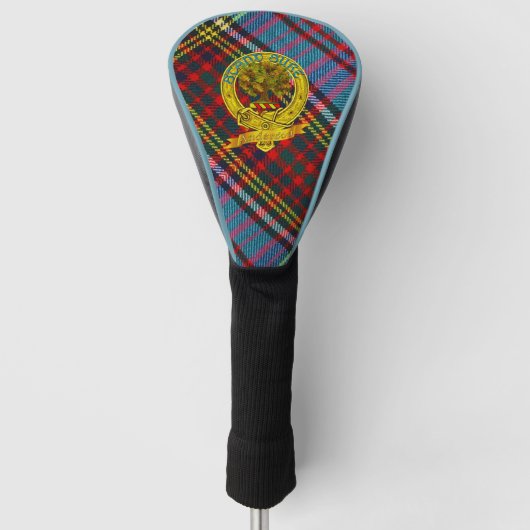 Anderson Clan Tartan & Motif Golfheadcover (Voorkant)