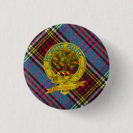 Anderson Clan Tartan & Motif Ronde Button 3,2 Cm