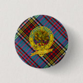 Anderson Clan Tartan & Motif Ronde Button 3,2 Cm (Voorkant)