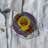 Anderson Clan Tartan & Motif Ronde Button 4,0 Cm (In situ)