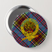 Anderson Clan Tartan & Motif Ronde Button 4,0 Cm (Voorkant /achterkant)