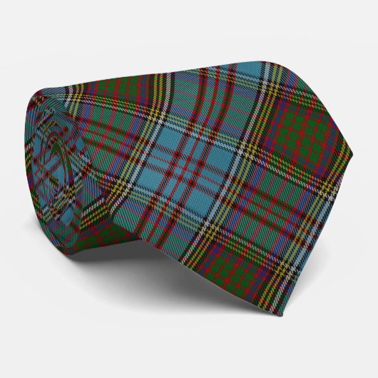 Anderson Clan Tartan Patroon Kleiner Stropdas (Opgerold)
