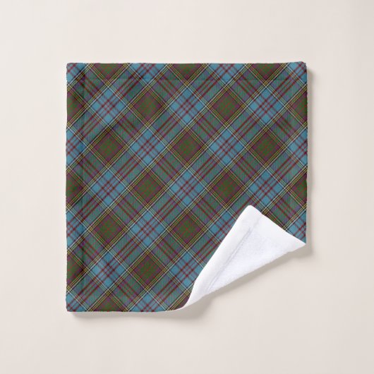 Anderson Clan Tartan Pset Pattern Schots Bad Handdoek (Wasdoekje)