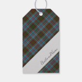 Anderson Clan Tartan Pset Pattern Schots Cadeaulabel (Achterkant)