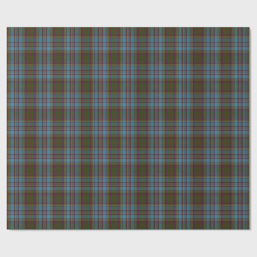 Anderson Clan Tartan Pset Pattern Schots Cadeaupapier (Vlak)