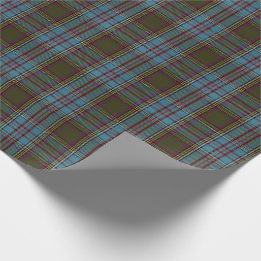Anderson Clan Tartan Pset Pattern Schots Cadeaupapier (Hoek)