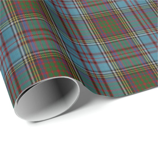 Anderson Clan Tartan Pset Pattern Schots Cadeaupapier (Rol Hoek)