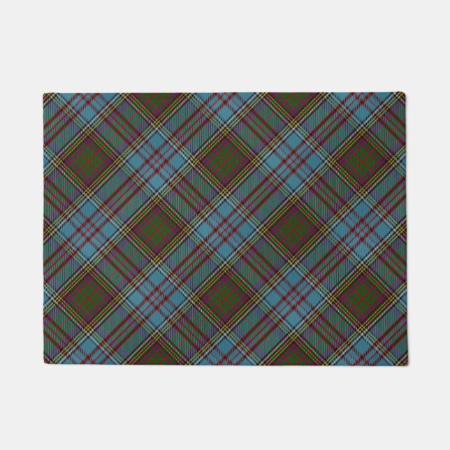 Anderson Clan Tartan Pset Pattern Schots Deurmat (Voorkant)
