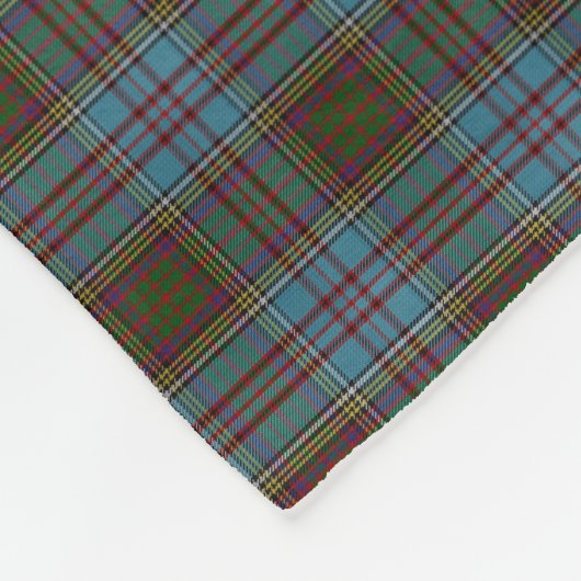 Anderson Clan Tartan Pset Pattern Schots Fleece Deken (Hoek)