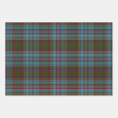 Anderson Clan Tartan Pset Pattern Schots Inpakpapier Vel (Voorkant)