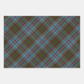 Anderson Clan Tartan Pset Pattern Schots Inpakpapier Vel (Voorkant)