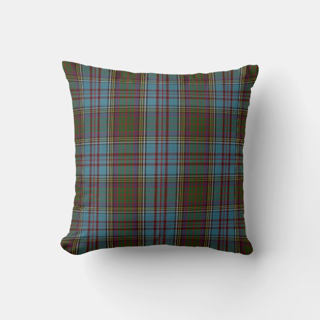 Anderson Clan Tartan Pset Pattern Schots Kussen (Voorkant)