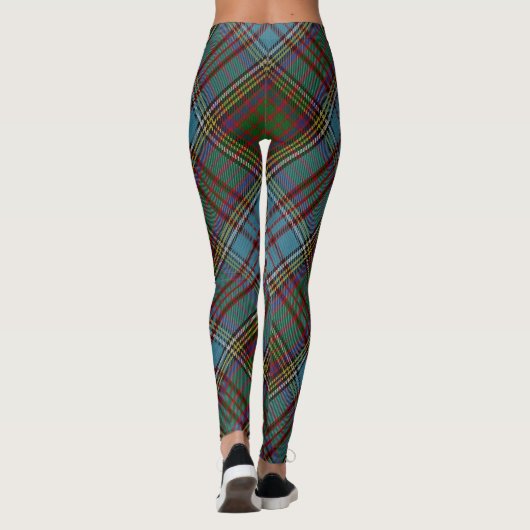 Anderson Clan Tartan Pset Pattern Schots Leggings (Achterkant)