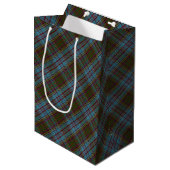 Anderson Clan Tartan Pset Pattern Schots Medium Cadeauzakje (Voorkant Gekanteld)