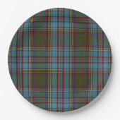Anderson Clan Tartan Pset Pattern Schots Papieren Bordje (Voorkant)