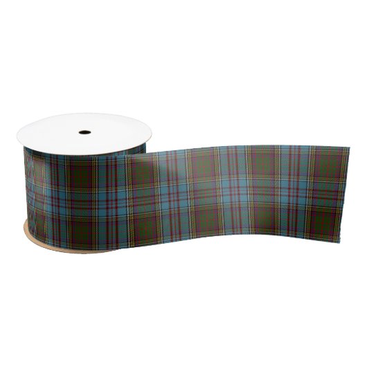 Anderson Clan Tartan Pset Pattern Schots Satijnen Lint (Spoel)