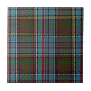 Anderson Clan Tartan Pset Pattern Schots Tegeltje