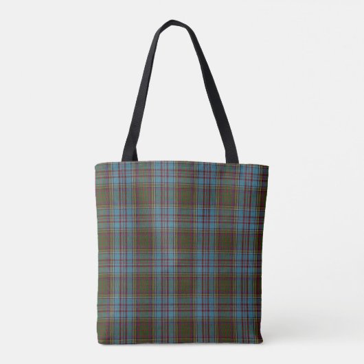 Anderson Clan Tartan Pset Pattern Schots Tote Bag (Achterkant)