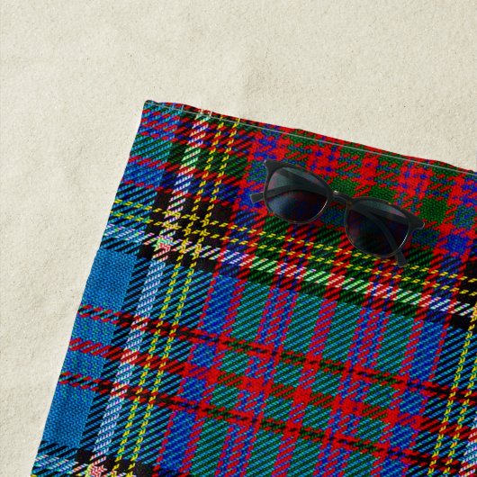 Anderson Clan Tartan Strandlaken (In situ)
