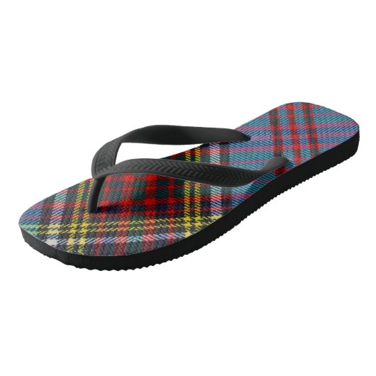 Anderson Clan Tartan Volwassen Teenslippers, Brede Teenslippers (Schuin)