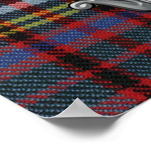 Anderson Crest en Tartan Poster (Hoek)