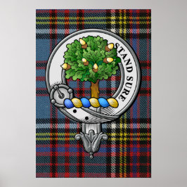 Anderson Crest en Tartan Poster