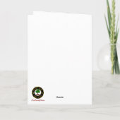 Anderson Crest & Tartan w/Robin Gepersonaliseerde  Kaart (Achterkant)