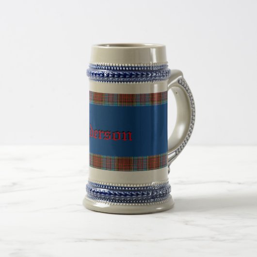 Anderson Crest W/Anderson Tartan Bierpul (Voorkant rechts)