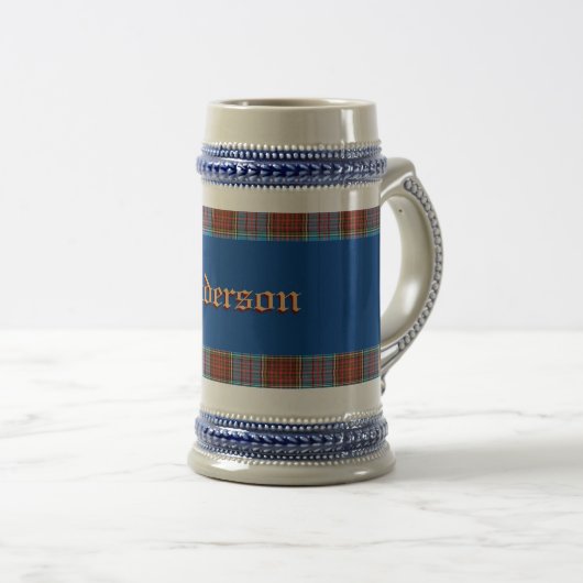 Anderson Crest W/Anderson Tartan Bierpul (Voorkant rechts)
