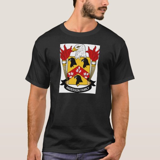 Anderson Family Coat of Arms T-shirt (Voorkant)