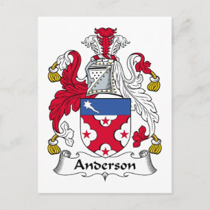 Anderson Family Crest Briefkaart