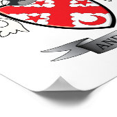 Anderson Family Crest Coat. Poster (Hoek)