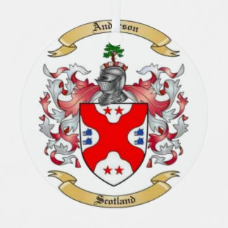 Anderson Family Crest* Keramisch Ornament