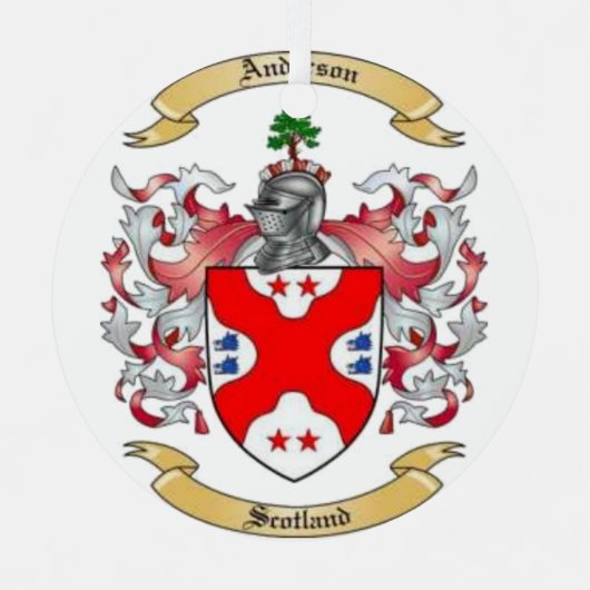 Anderson Family Crest* Keramisch Ornament (Voorkant)