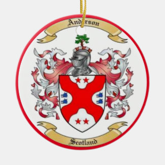 Anderson Family Crest* Keramisch Ornament
