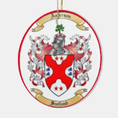 Anderson Family Crest* Keramisch Ornament (Links)