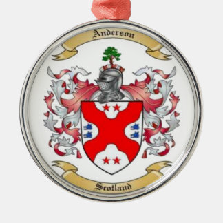 Anderson Family Crest* Metalen Ornament